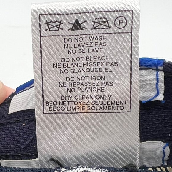 Reebok NFL St. Louis LA Rams Cap Hat Navy & Gold Fitted Stretch Elastic OSFA - Picture 13 of 15